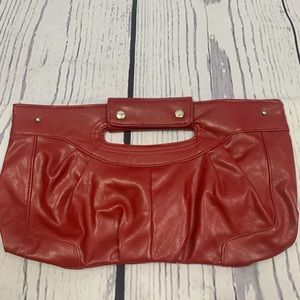 George Red PVC Clutch